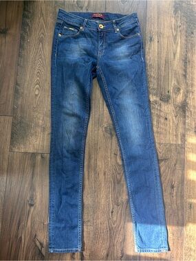 Slim Stretch Skinny Jeans in Dark Blue